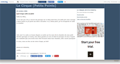 Desktop Screenshot of lecirque.canalblog.com