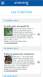 Mobile Screenshot of lescrealine.canalblog.com