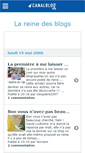 Mobile Screenshot of lareinedesblogs.canalblog.com