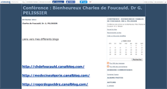 Desktop Screenshot of chdefoucauld.canalblog.com