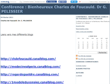 Tablet Screenshot of chdefoucauld.canalblog.com