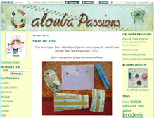 Tablet Screenshot of galoubapassions.canalblog.com