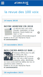 Mobile Screenshot of larevued100voix.canalblog.com