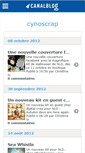 Mobile Screenshot of cynoscrap.canalblog.com