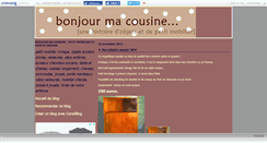 Desktop Screenshot of bonjourmacousine.canalblog.com