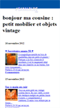 Mobile Screenshot of bonjourmacousine.canalblog.com