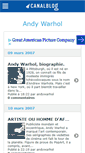 Mobile Screenshot of andywarhol.canalblog.com