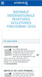 Mobile Screenshot of biennaletinch.canalblog.com
