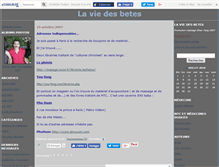 Tablet Screenshot of laviedesbetes.canalblog.com