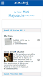 Mobile Screenshot of mmajuscule.canalblog.com