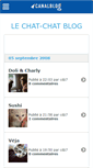 Mobile Screenshot of lechatchatblog.canalblog.com