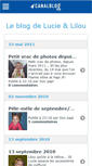 Mobile Screenshot of petitelucie.canalblog.com