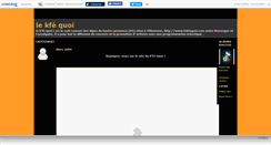 Desktop Screenshot of lekfequoi.canalblog.com