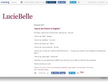 Tablet Screenshot of luciebelle.canalblog.com