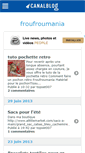 Mobile Screenshot of froufroumania.canalblog.com