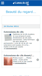 Mobile Screenshot of clindoeilbeauty.canalblog.com
