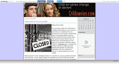 Desktop Screenshot of critikseries.canalblog.com