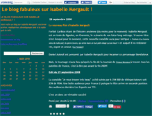 Tablet Screenshot of isabellemergault.canalblog.com