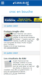 Mobile Screenshot of crocenbouche.canalblog.com