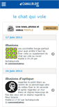 Mobile Screenshot of lechatquivole.canalblog.com