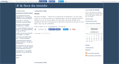 Desktop Screenshot of alafacedumonde.canalblog.com