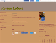 Tablet Screenshot of karinelebert.canalblog.com