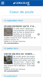 Mobile Screenshot of coeurdepoule.canalblog.com