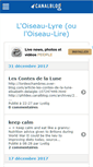Mobile Screenshot of loiseaulyre.canalblog.com