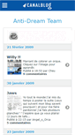 Mobile Screenshot of antidreamteam.canalblog.com