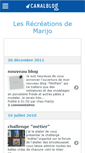 Mobile Screenshot of chezmarijo.canalblog.com