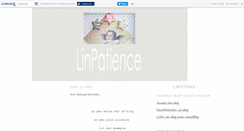 Desktop Screenshot of linpatience.canalblog.com