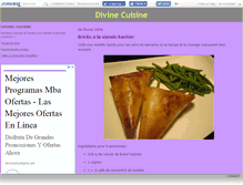 Tablet Screenshot of divinecuisine.canalblog.com