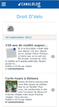 Mobile Screenshot of droitdvelo.canalblog.com