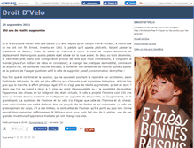 Tablet Screenshot of droitdvelo.canalblog.com