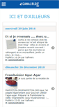 Mobile Screenshot of icietdailleurs.canalblog.com