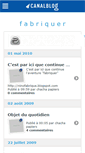 Mobile Screenshot of fabriquer.canalblog.com