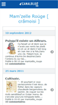 Mobile Screenshot of mamzellerouge.canalblog.com
