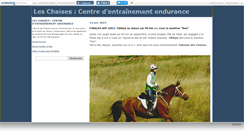 Desktop Screenshot of ecuriedeschaises.canalblog.com