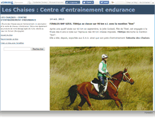 Tablet Screenshot of ecuriedeschaises.canalblog.com