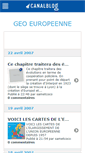 Mobile Screenshot of geopoleurope.canalblog.com