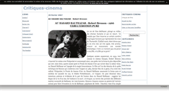 Desktop Screenshot of critiquescinema.canalblog.com