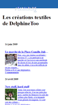 Mobile Screenshot of delcreatextiles.canalblog.com