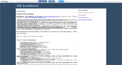 Desktop Screenshot of dbacademie.canalblog.com