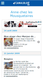 Mobile Screenshot of annemousquetaire.canalblog.com