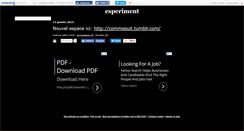 Desktop Screenshot of esperiment.canalblog.com