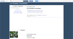 Desktop Screenshot of lepoetetunisien.canalblog.com