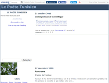 Tablet Screenshot of lepoetetunisien.canalblog.com