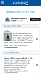 Mobile Screenshot of deuxpetitesbulle.canalblog.com