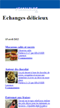Mobile Screenshot of echangedelicieux.canalblog.com