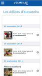 Mobile Screenshot of lesdelicesdalex.canalblog.com